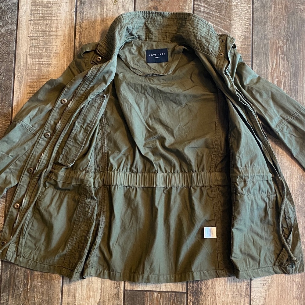 Love Tree Khaki Utility Jacket - Picture 8 of 15